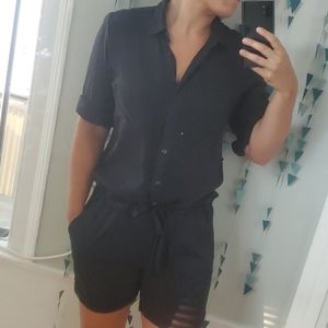 Black Scotch and Soda romper with pocket